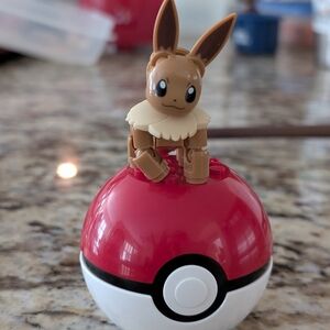 Eevee Figure on Poké Ball